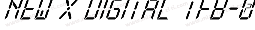 New X Digital tfb字体转换
